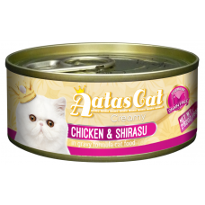 Aatas Cat Creamy Chicken & Shirasu 80g, AAT3014, cat Wet Food, Aatas, cat Food, catsmart, Food, Wet Food